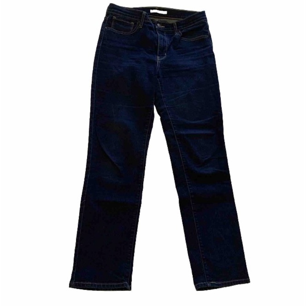 Levis 724 Jeans Womens 29 High Rise Straight Leg Blue Denim Dark Wash